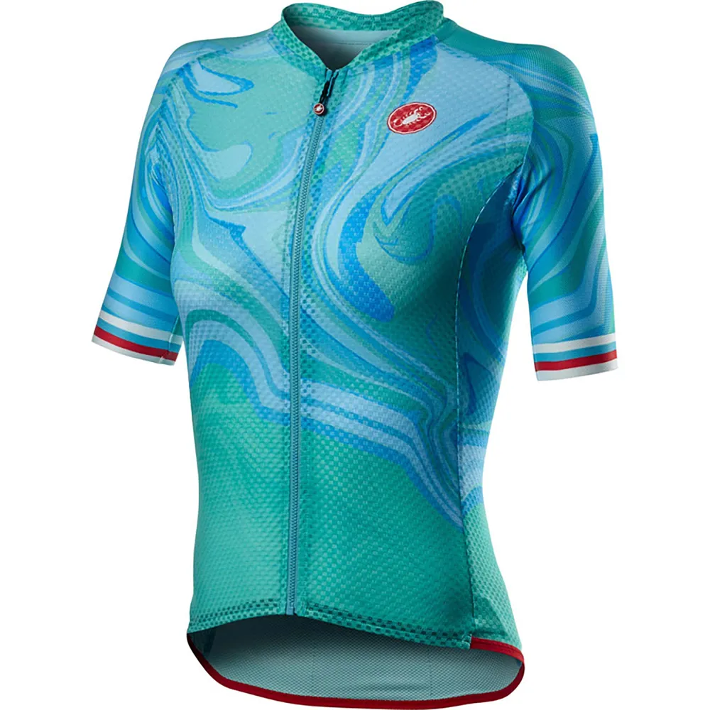 uPRISE Bikes Castelli Climbers 2.0 Womens Short Sleeve Jersey - Celeste | Price match, 365 day return s, 18-Month Warranty, Finance Available & Free UK Delivery