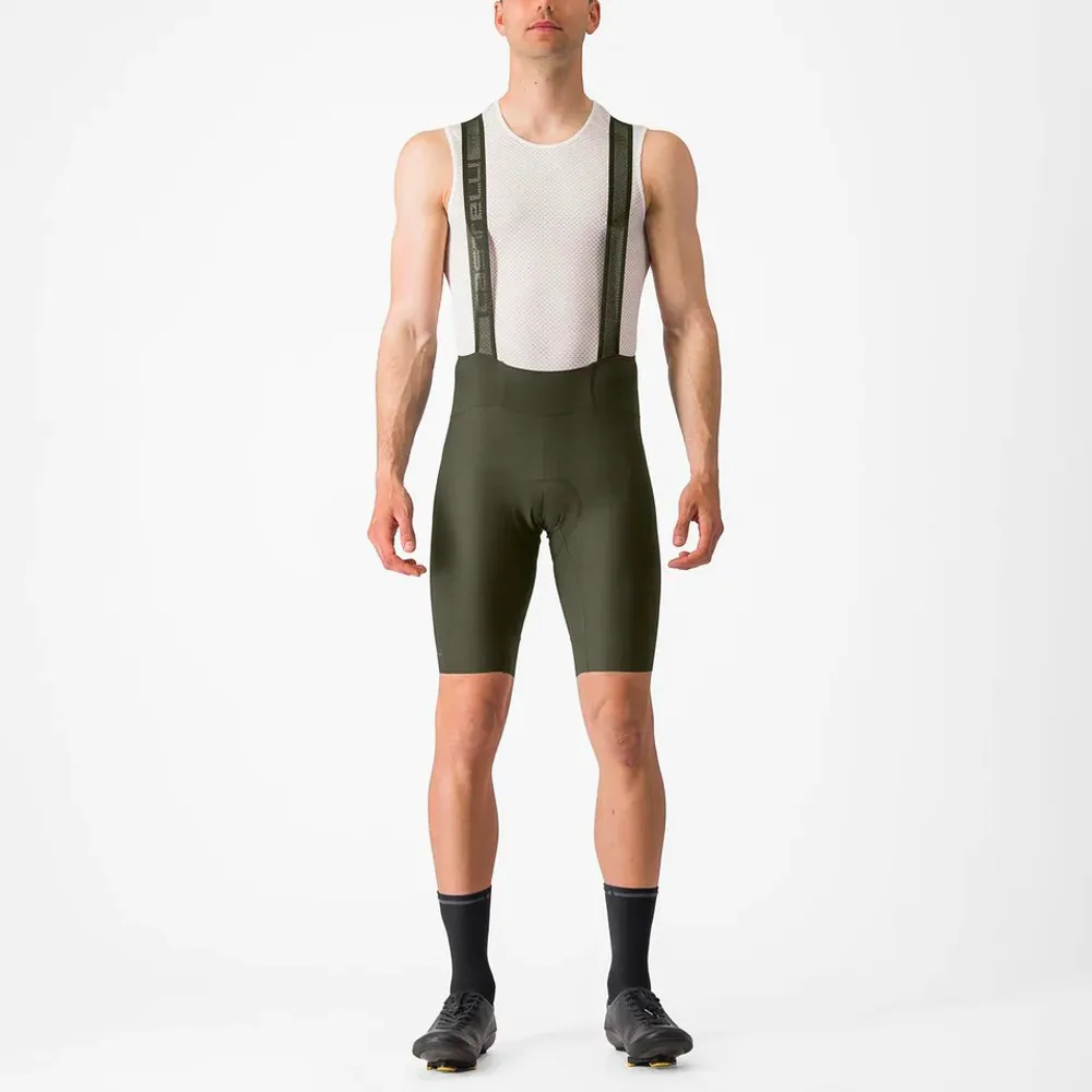 uPRISE Bikes Castelli Espresso Men's Bib Shorts - Deep Green | Price match, 365 day return s, 18-Month Warranty, Finance Available & Free UK Delivery