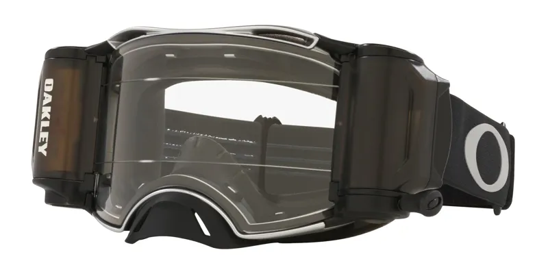 Oakley Airbrake MX Goggles - Tuff Blocks Gunmetal Black/Clear Roll Off-2
