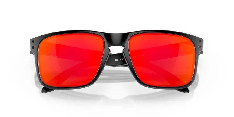Oakley Holbrook Sunglasses - Black/Prizm Ruby Lens-1
