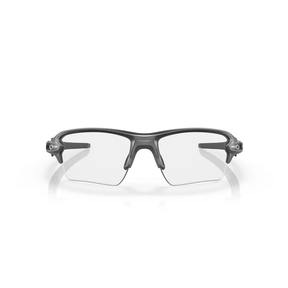 uPRISE Bikes Oakley Flak 2.0 XL Cycling Sunglasses - Steel/Clear 50 Black Irid Photo | Price match, 365 day return s, 18-Month Warranty, Finance Available & Free UK Delivery
