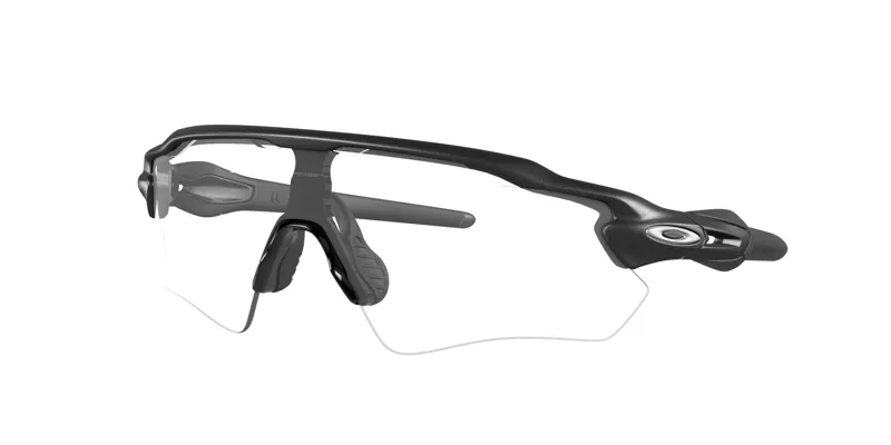 Oakley Radar Ev Path Cycling Sunglasses - Steel/Clear 50 Black Irid Photo Lens-10