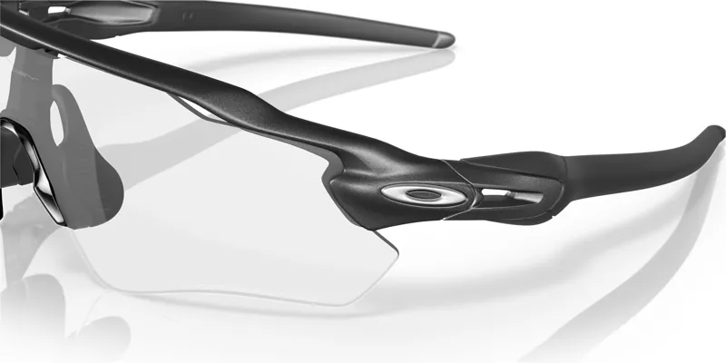 Oakley Radar Ev Path Cycling Sunglasses - Steel/Clear 50 Black Irid Photo Lens-8