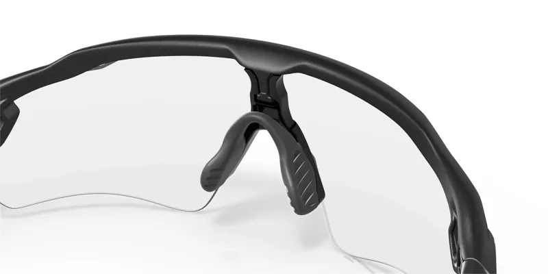 Oakley Radar Ev Path Cycling Sunglasses - Steel/Clear 50 Black Irid Photo Lens-9
