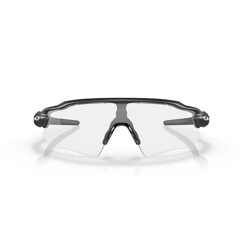 uPRISE Bikes Oakley Radar Ev Path Cycling Sunglasses - Steel/Clear 50 Black Irid Photo | Price match, 365 day return s, 18-Month Warranty, Finance Available & Free UK Delivery