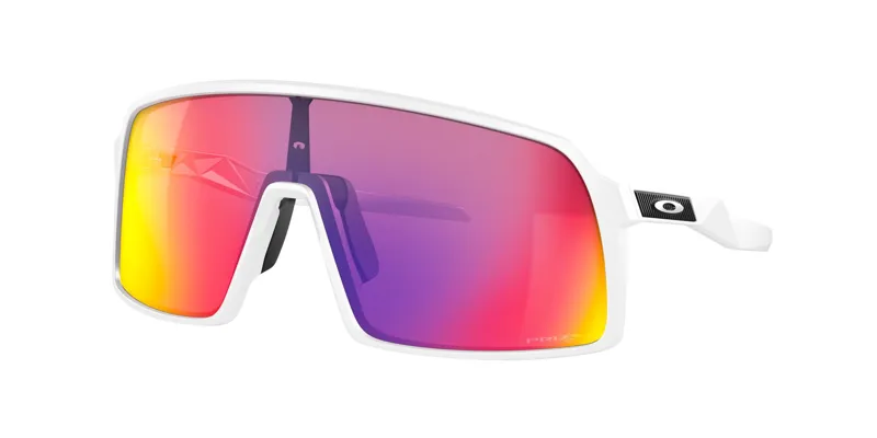 Oakley Sutro Cycling Sunglasses - White/Prizm Road Lens-8