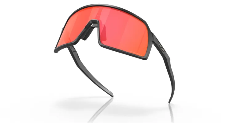 Oakley Sutro S Cycling Sunglasses - Black/Prizm Trail Torch Lens-4