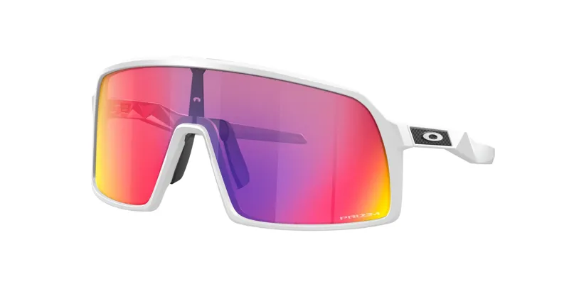 Oakley Sutro S Cycling Sunglasses - White/Prizm Road Lens-9