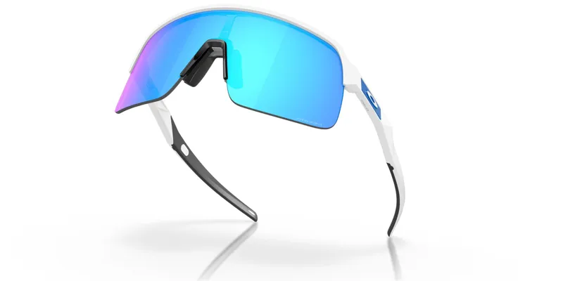 Oakley Sutro Lite Cycling Sunglasses - White/Prizm Sapphire Lens-3