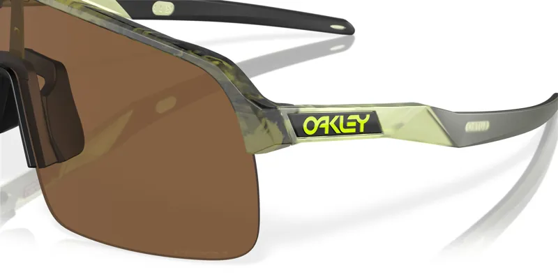 Oakley Sutro Lite Cycling Sunglasses - Trans Fern Swirl/Prizm Bronze Lens-7