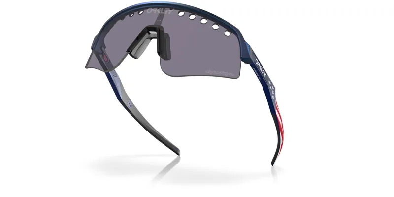 Oakley Sutro Lite Sweep Cycling Sunglasses - TLD Blue Colorshift/Prizm Grey Lens-2