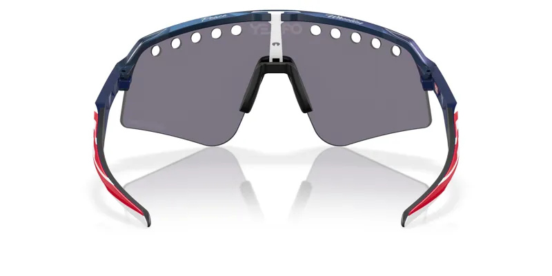 Oakley Sutro Lite Sweep Cycling Sunglasses - TLD Blue Colorshift/Prizm Grey Lens-3