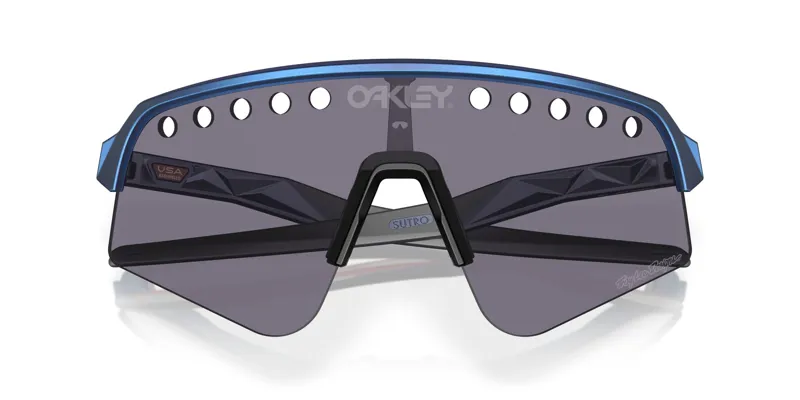 Oakley Sutro Lite Sweep Cycling Sunglasses - TLD Blue Colorshift/Prizm Grey Lens-4