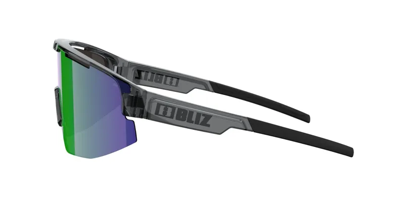 Bliz Matrix M/L Frame Cycling Sunglasses - Crystal Black/Green-2