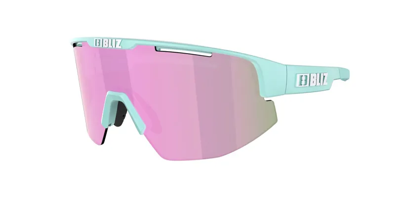 Bliz Matrix Small Frame Cycling Sunglasses - Matt Pastel Mint/Pink-4