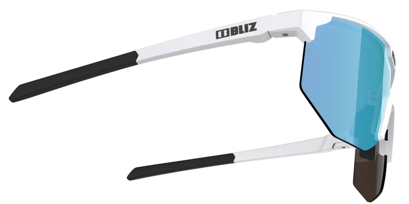 Bliz Hero Small Frame Cycling Sunglasses - Matt White/Brown Blue Mirror-3