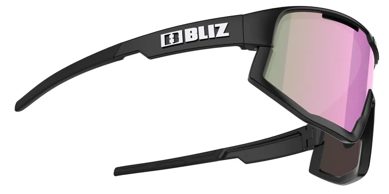 Bliz Fusion Small Frame Cycling Sunglasses - Matt Black/Brown Rose Mirror-3