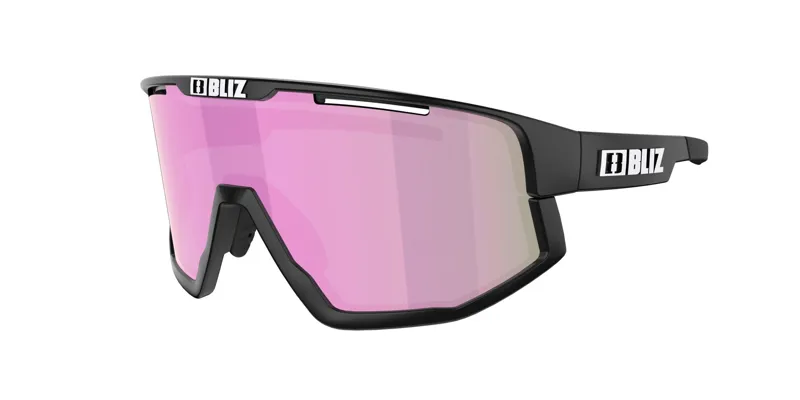 Bliz Fusion Small Frame Cycling Sunglasses - Matt Black/Brown Rose Mirror-4