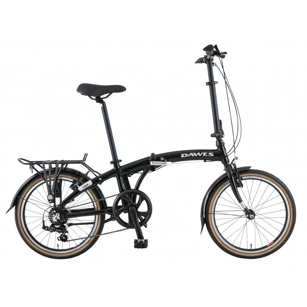 uPRISE Bikes Dawes Jack 20w 2026 Folding Bike - Black | Price match, 365 day return s, 18-Month Warranty, Finance Available & Free UK Delivery