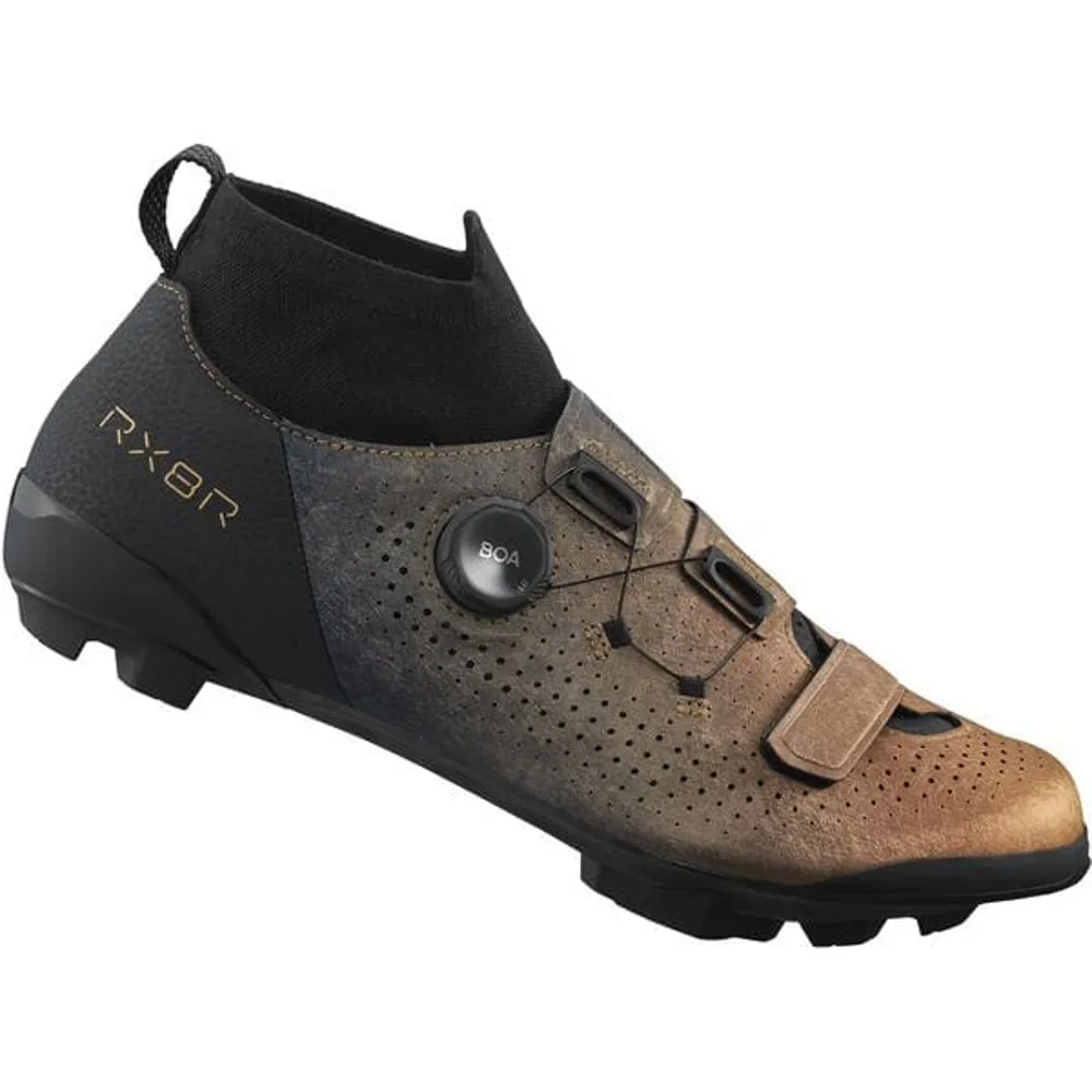 uPRISE Bikes Shimano RX8R Men's Gravel/CX Road Shoes - Orange | Price match, 365 day return s, 18-Month Warranty, Finance Available & Free UK Delivery
