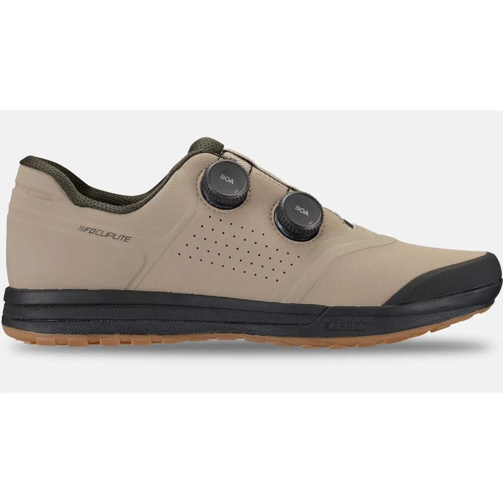 uPRISE Bikes Specialized 2FO ClipLite Mountain Bike Shoes - Taupe/Dark Moss Green | Price match, 365 day return s, 18-Month Warranty, Finance Available & Free UK Delivery