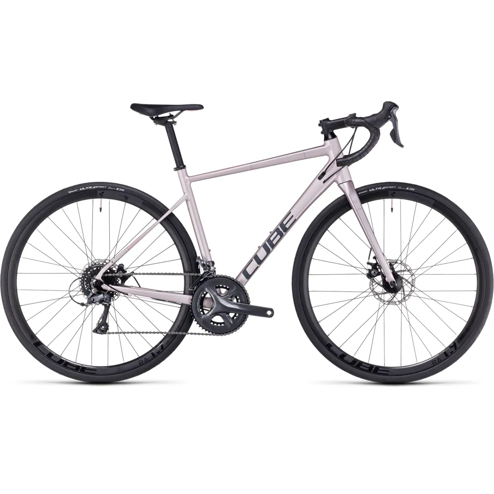 uPRISE Bikes Cube Axial 2024 Women's Endurance Road Bike - Greyrose/Blush | Price match, 365 day return s, 18-Month Warranty, Finance Available & Free UK Delivery
