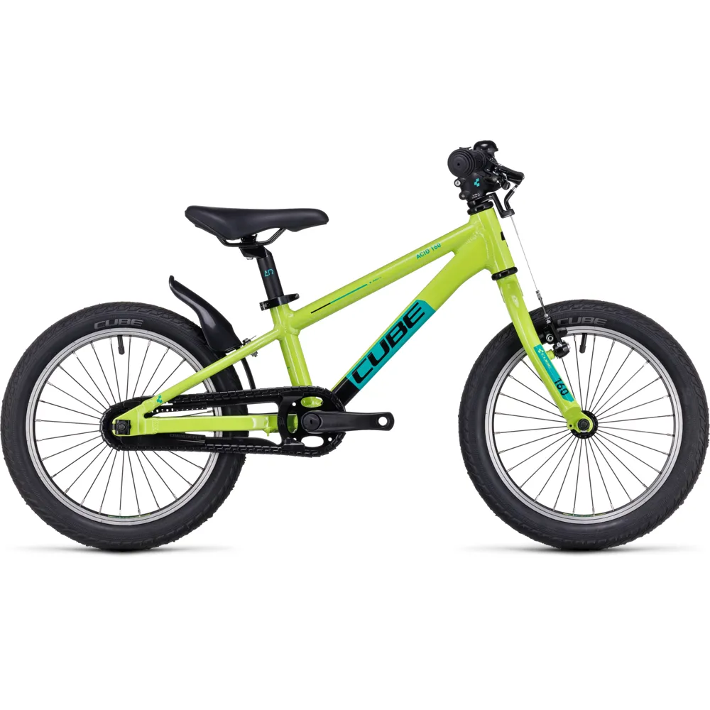 uPRISE Bikes Cube Cubie 160 RT 16w 2024 Kids Bike - Green/Black | Price match, 365 day return s, 18-Month Warranty, Finance Available & Free UK Delivery