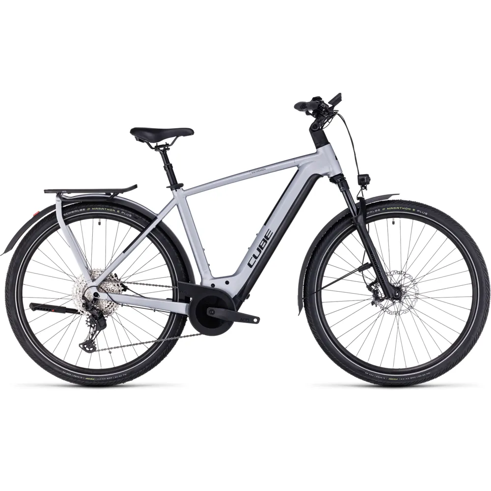 uPRISE Bikes Cube Kathmandu Hybrid SLX 750 2024 Electric Hybrid Bike - Polarsilver | Price match, 365 day return s, 18-Month Warranty, Finance Available & Free UK Delivery