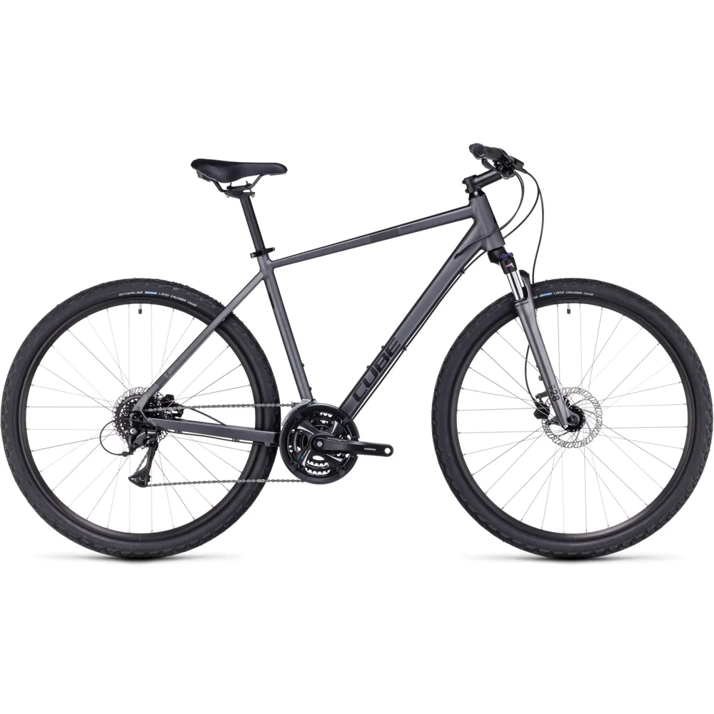 uPRISE Bikes Cube Nature 2024 Hybrid Bike - Graphite/Black | Price match, 365 day return s, 18-Month Warranty, Finance Available & Free UK Delivery