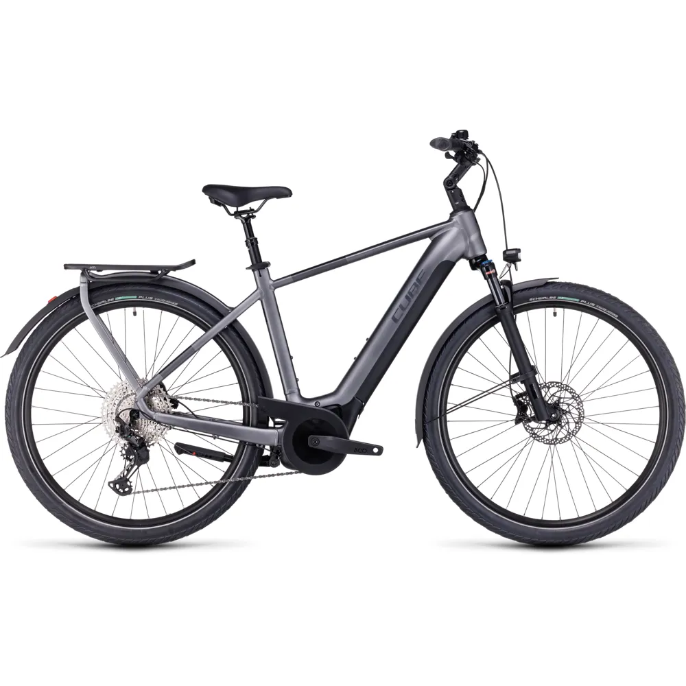 uPRISE Bikes Cube Touring Hybrid EXC 625 2024 Electric Hybrid Bike - Grey/Metal | Price match, 365 day return s, 18-Month Warranty, Finance Available & Free UK Delivery