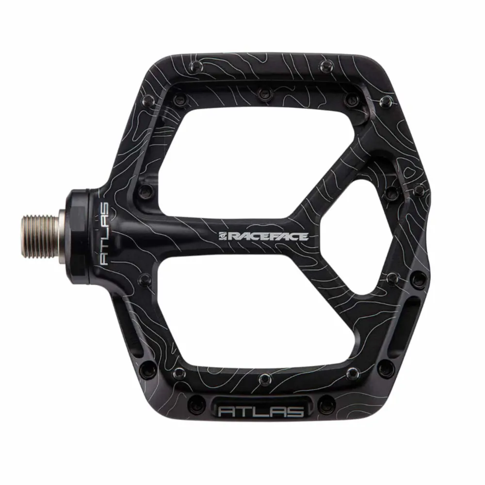 uPRISE Bikes Race Face Atlas Flat MTB Pedals - Black | Price match, 365 day return s, 18-Month Warranty, Finance Available & Free UK Delivery