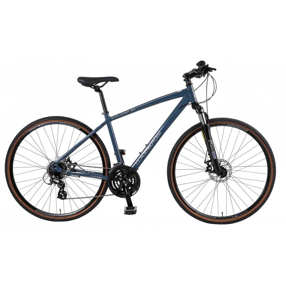 uPRISE Bikes Claud Butler Explorer 3.0 Hybrid Bike - Grey | Price match, 365 day return s, 18-Month Warranty, Finance Available & Free UK Delivery