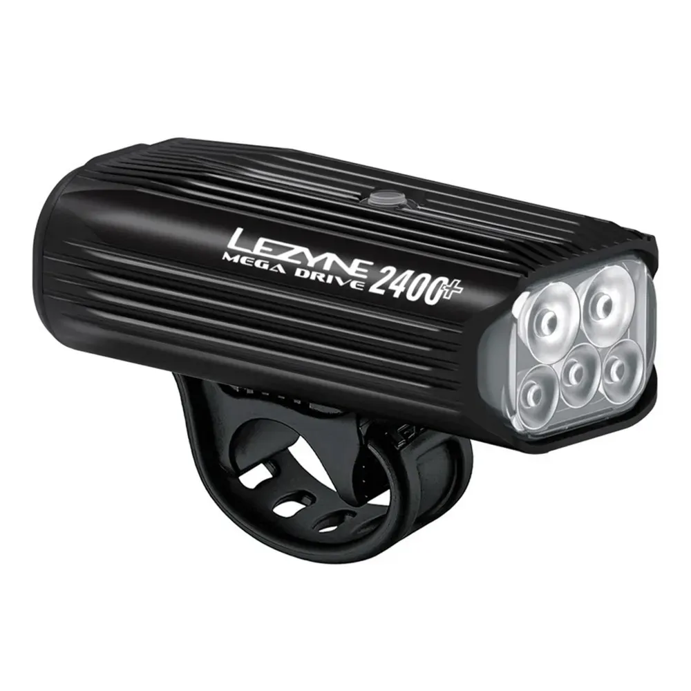 uPRISE Bikes Lezyne Mega Drive 2400+ Front Light - Black | Price match, 365 day return s, 18-Month Warranty, Finance Available & Free UK Delivery