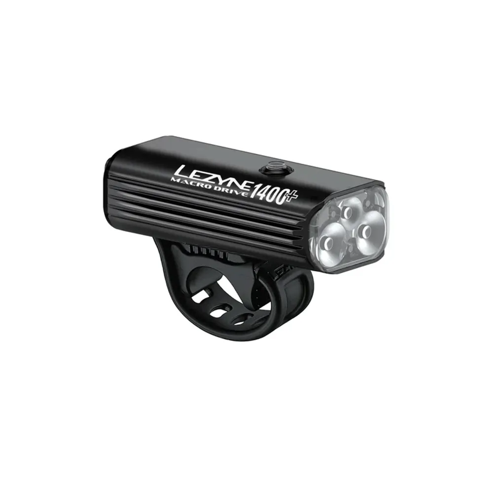uPRISE Bikes Lezyne Macro Drive 1400+ Front Light - Satin Black | Price match, 365 day return s, 18-Month Warranty, Finance Available & Free UK Delivery