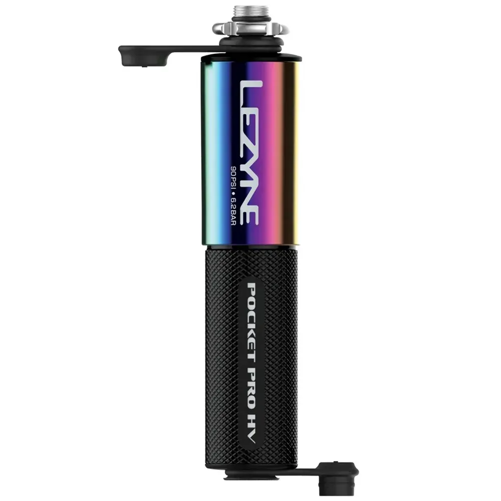 uPRISE Bikes Lezyne Pocket Drive Pro HV MTB Mini Pump - Neo Metallic/Black | Price match, 365 day return s, 18-Month Warranty, Finance Available & Free UK Delivery