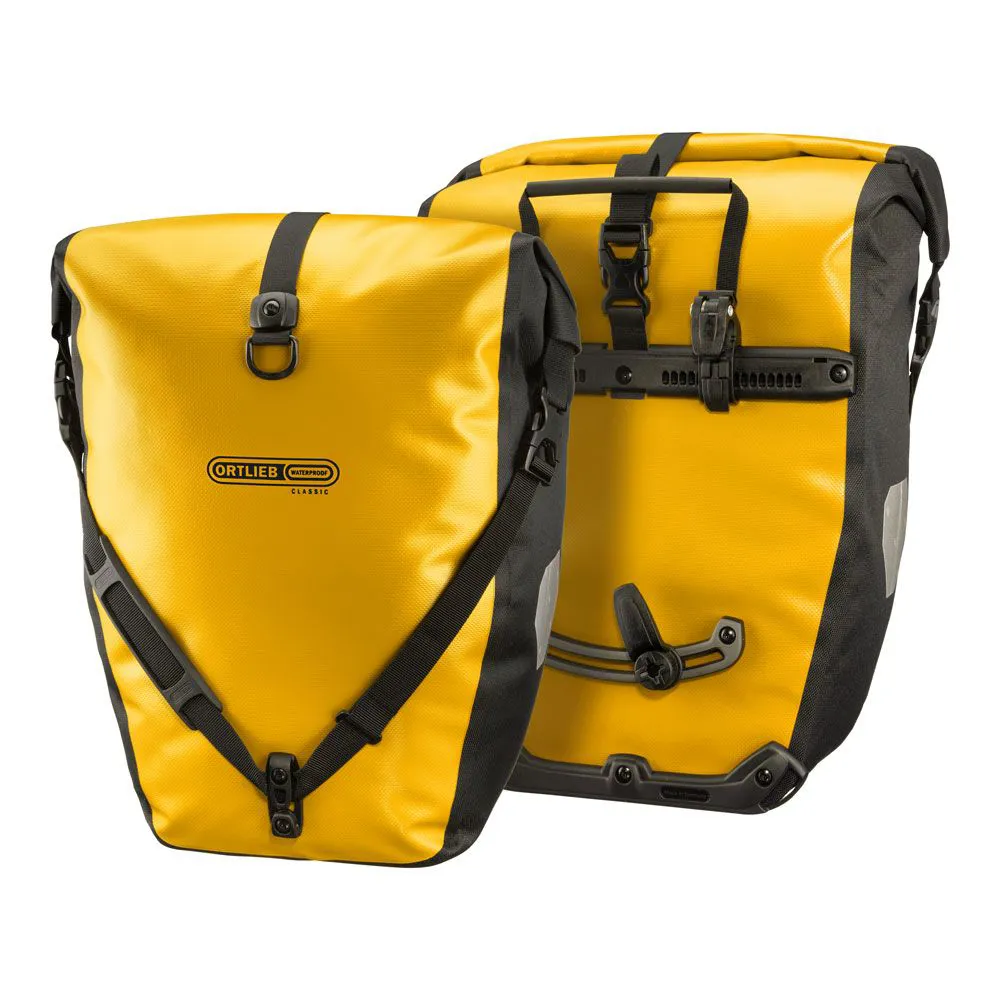 uPRISE Bikes Ortlieb Back Roller Classic QL2.1 Pannier Bags - 40 Litre - Yellow | Price match, 365 day return s, 18-Month Warranty, Finance Available & Free UK Delivery