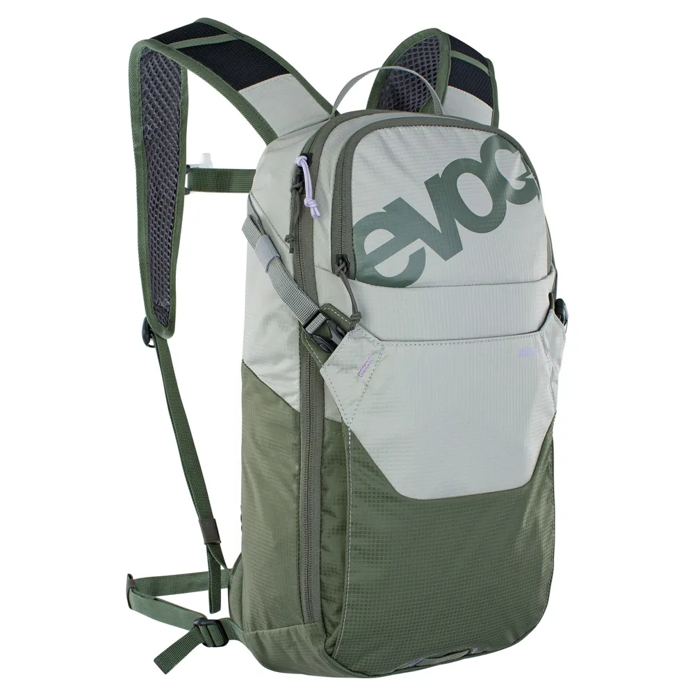 uPRISE Bikes Evoc Ride Performance Backpack 8 + 2 Litre Bladder - Stone/Dark Olive | Price match, 365 day return s, 18-Month Warranty, Finance Available & Free UK Delivery