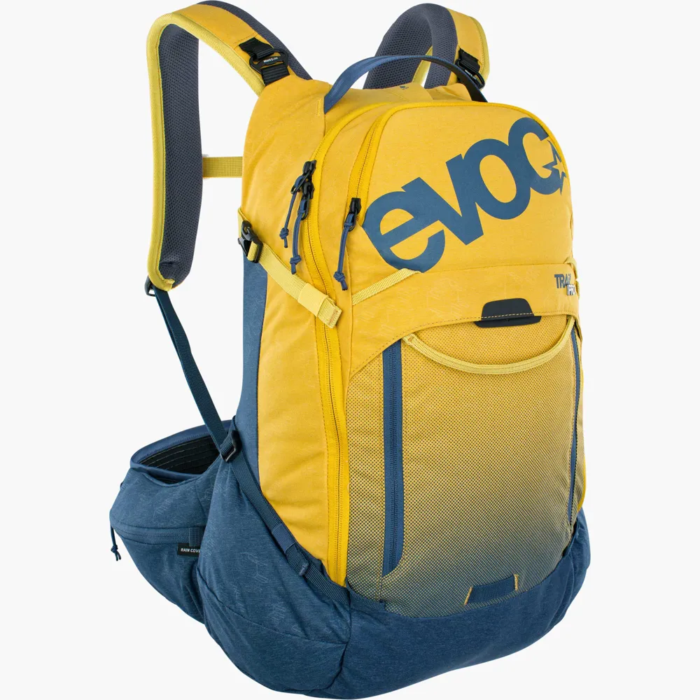 uPRISE Bikes Evoc Trail Pro Protector 26 Litre Backpack - Curry/Denim | Price match, 365 day return s, 18-Month Warranty, Finance Available & Free UK Delivery