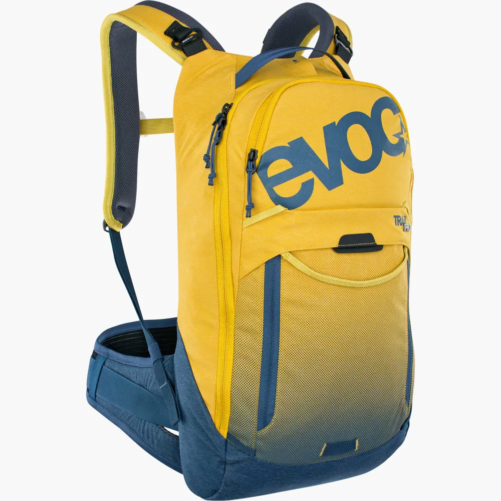 uPRISE Bikes Evoc Trail Pro Protector 10 Litre Backpack - Curry/Denim | Price match, 365 day return s, 18-Month Warranty, Finance Available & Free UK Delivery