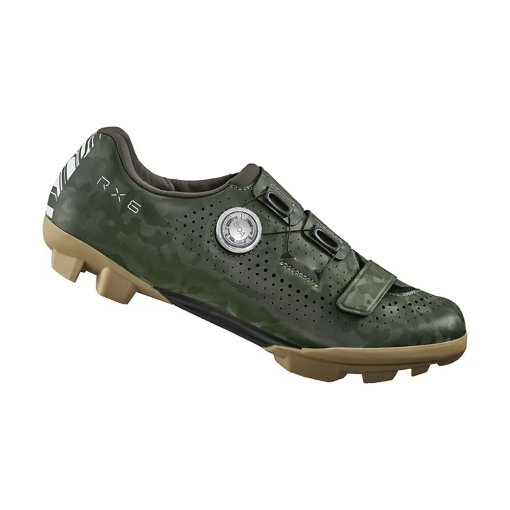 uPRISE Bikes Shimano RX600 Men's Clipless Gravel Road Shoes - Green | Price match, 365 day return s, 18-Month Warranty, Finance Available & Free UK Delivery