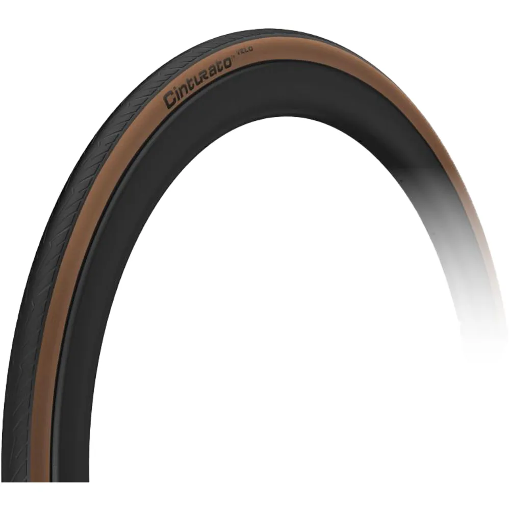uPRISE Bikes Pirelli Cinturato Velo TLR 700x26c Road Clincher Tyre - Classic Tan | Price match, 365 day return s, 18-Month Warranty, Finance Available & Free UK Delivery