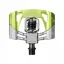 Crank Brothers Mallet 2 Clipless MTB Pedals - Silver/Green