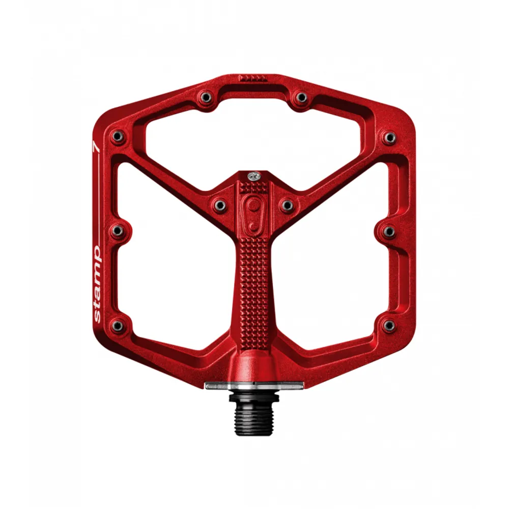 uPRISE Bikes Crank Brothers Stamp 7 MTB Flat Pedals - Red | Price match, 365 day return s, 18-Month Warranty, Finance Available & Free UK Delivery
