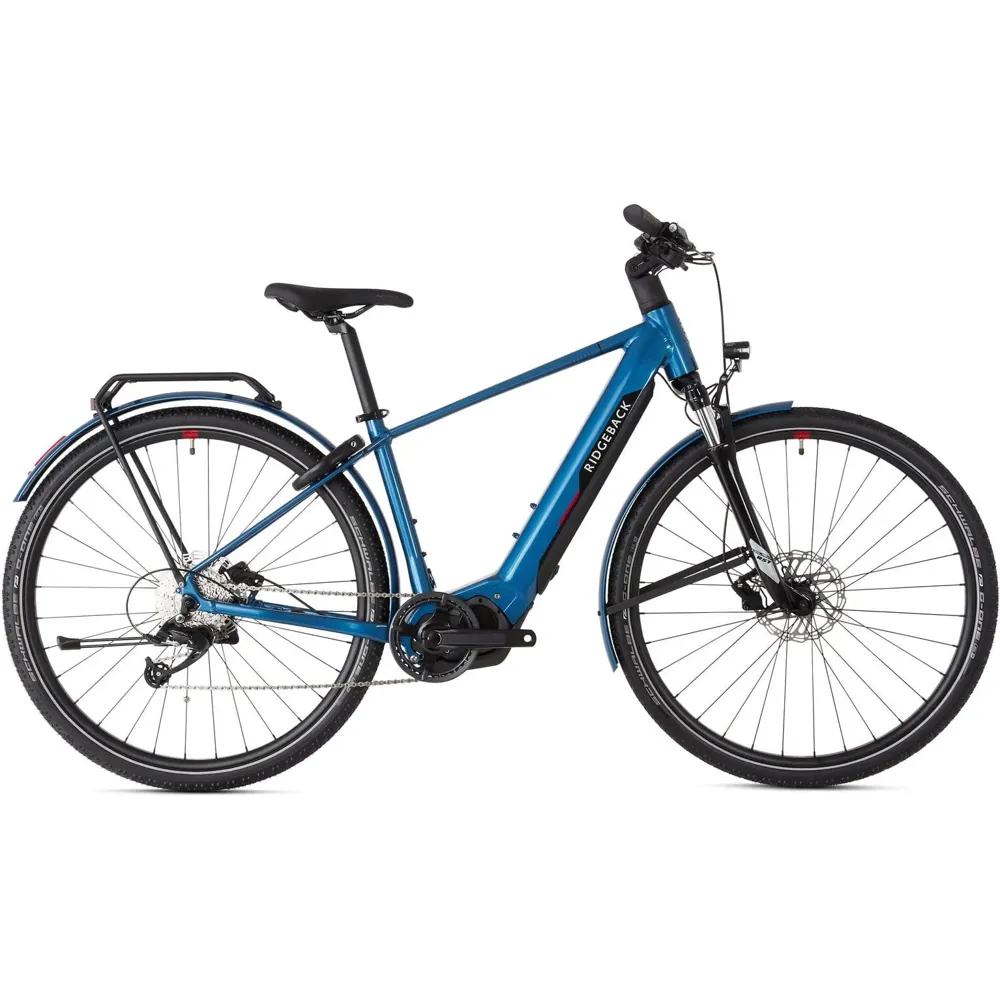 uPRISE Bikes Ridgeback Advance 2 2025 Electric Hybrid Bike - Blue | Price match, 365 day return s, 18-Month Warranty, Finance Available & Free UK Delivery