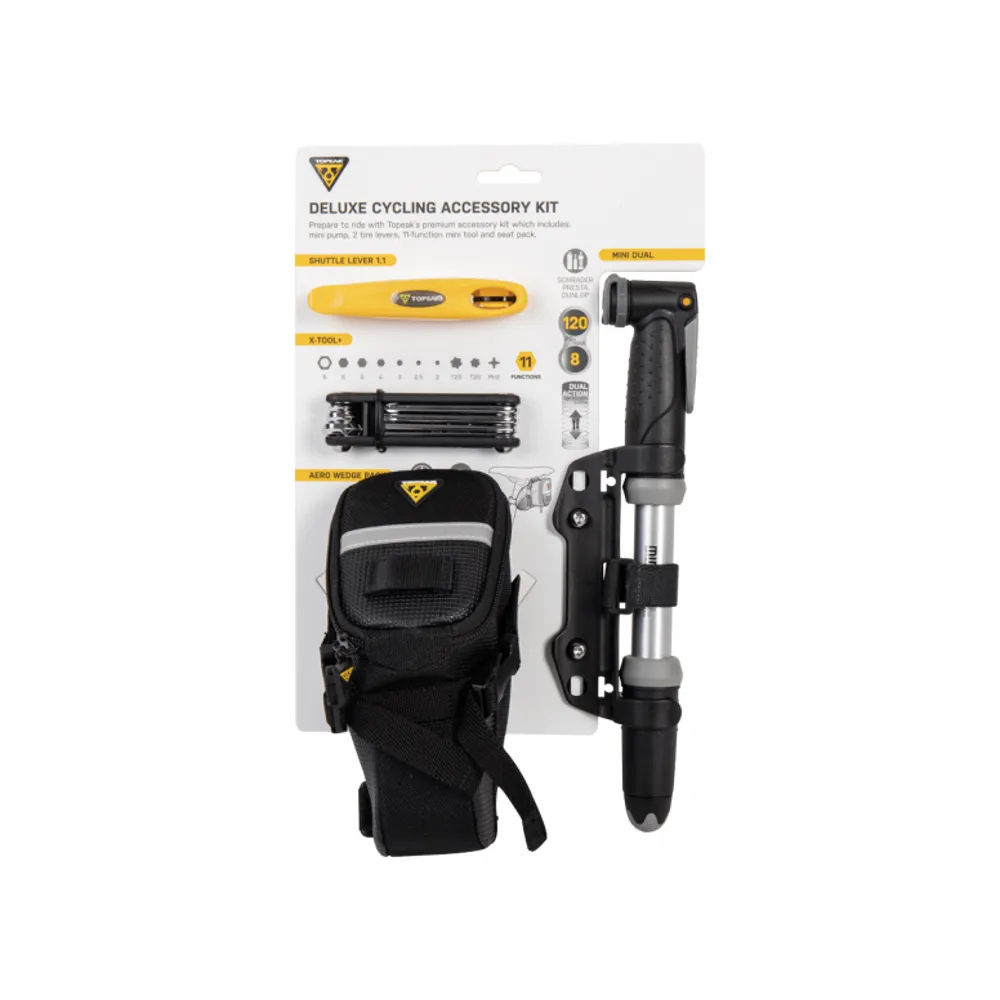 uPRISE Bikes Topeak Deluxe Cycling Accessory Kit | Price match, 365 day return s, 18-Month Warranty, Finance Available & Free UK Delivery