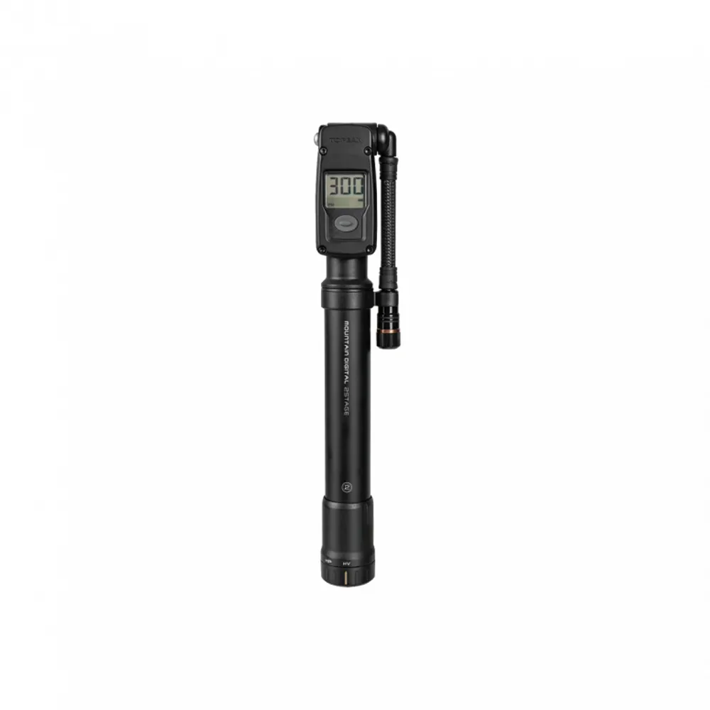 uPRISE Bikes Topeak Mountain Digital 2stage MTB Shock/Tyre Pump - Black | Price match, 365 day return s, 18-Month Warranty, Finance Available & Free UK Delivery