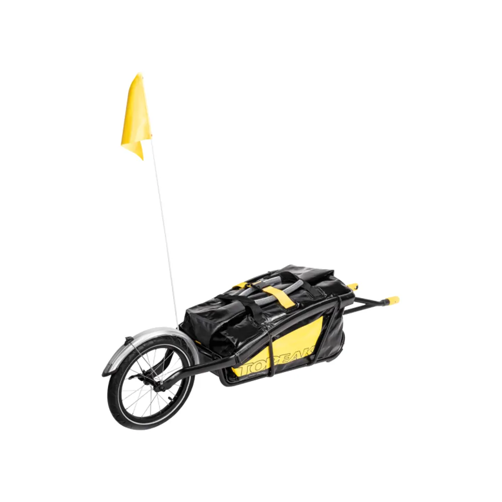 uPRISE Bikes Topeak Journey Trailer With Drybag For 12mm axles - Black/Yellow | Price match, 365 day return s, 18-Month Warranty, Finance Available & Free UK Delivery