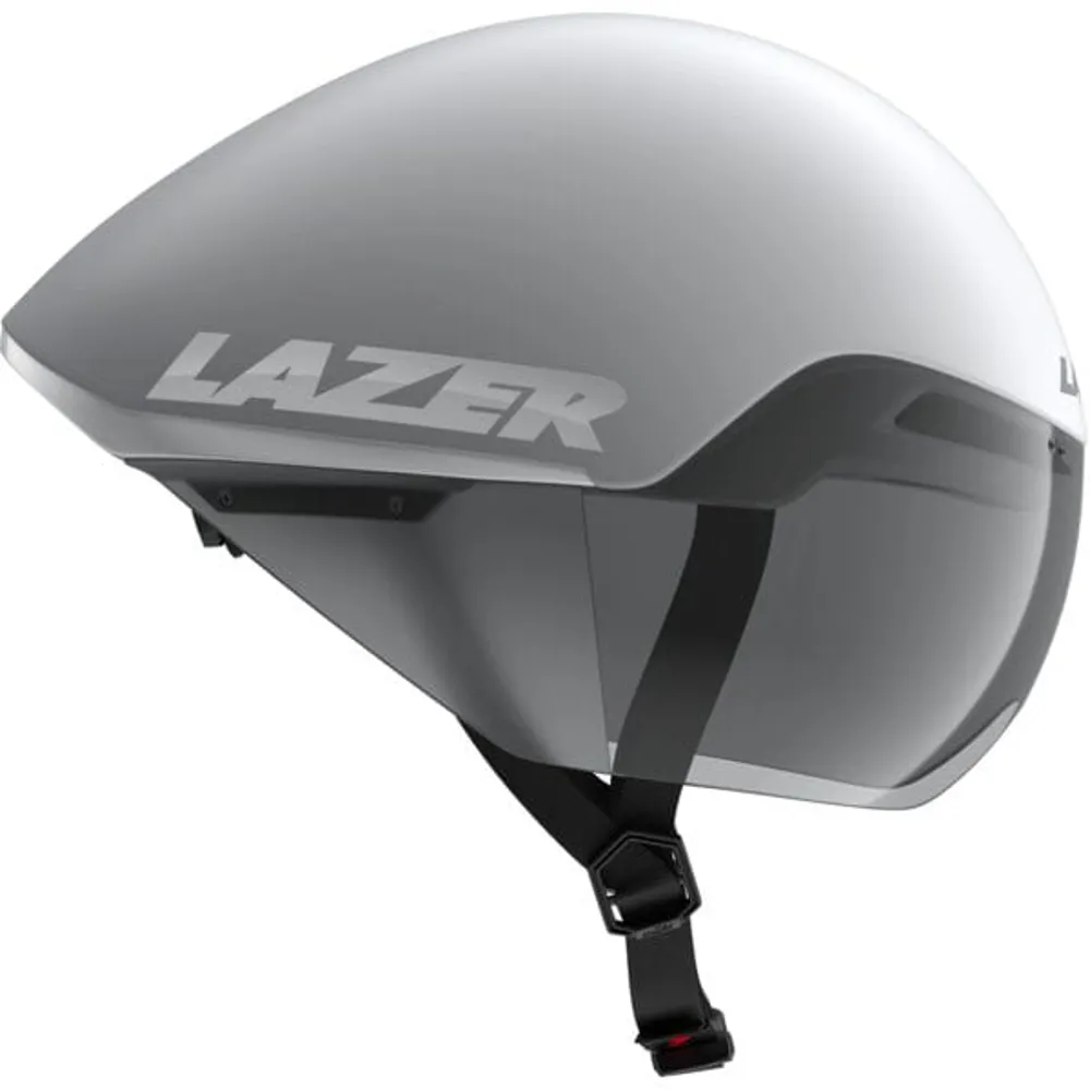 uPRISE Bikes Lazer Victor KinetiCore TT Road Helmet - Matt White Silver | Price match, 365 day return s, 18-Month Warranty, Finance Available & Free UK Delivery