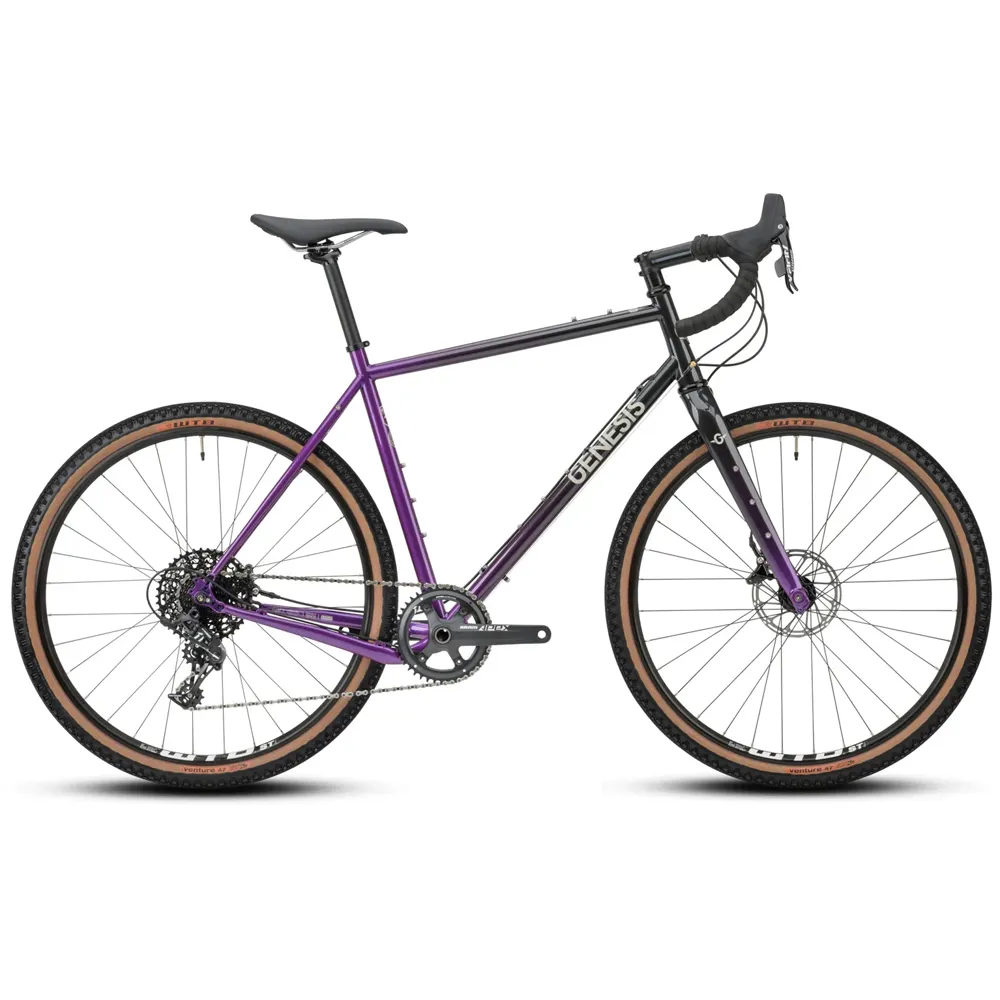 uPRISE Bikes Genesis Fugio 20 Gravel Road Bike - Purple/Black | Price match, 365 day return s, 18-Month Warranty, Finance Available & Free UK Delivery