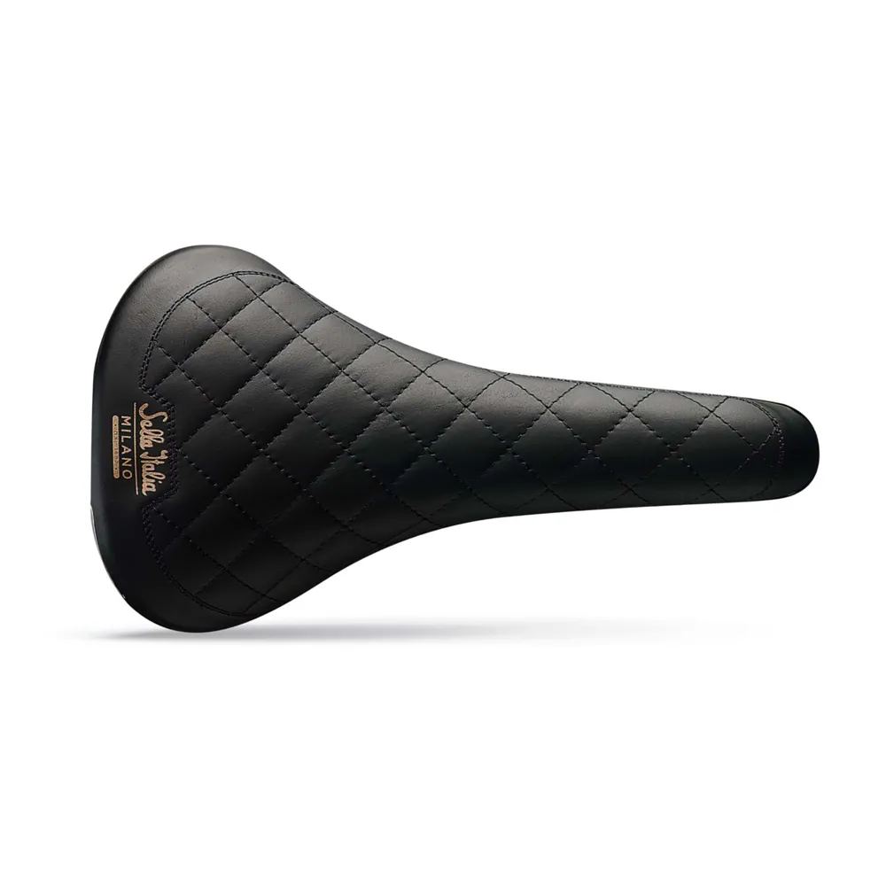 uPRISE Bikes Selle Italia Turbo Bonnie Vintage Saddle - Black | Price match, 365 day returns, 18-Month Warranty, Finance Available & Free UK Delivery